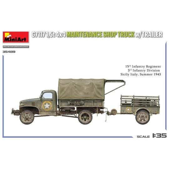 G7117 1, 5t 4x4 Maintenance Shop Truck w/Trailer, 1/35 - MiniArt 35498