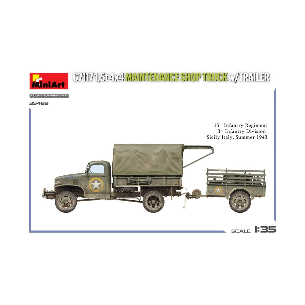 G7117 1, 5t 4x4 Maintenance Shop Truck w/Trailer, 1/35 - MiniArt 35498
