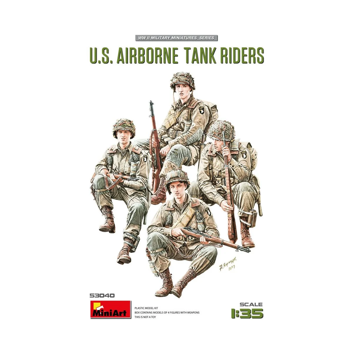 U.S. Airborne Tank Riders, 1/35 - MiniArt 53040 U.S. Airborne Tank Riders, 1/35 - MiniArt 53040