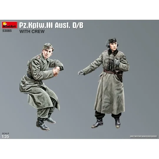 Pz.Kpfw.III Ausf. D/B with Crew, 1/32 - MiniArt 53085 Pz.Kpfw.III Ausf. D/B with Crew, 1/32 - MiniArt 53085
