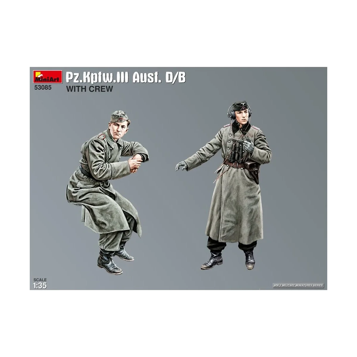 Pz.Kpfw.III Ausf. D/B with Crew, 1/32 - MiniArt 53085 Pz.Kpfw.III Ausf. D/B with Crew, 1/32 - MiniArt 53085