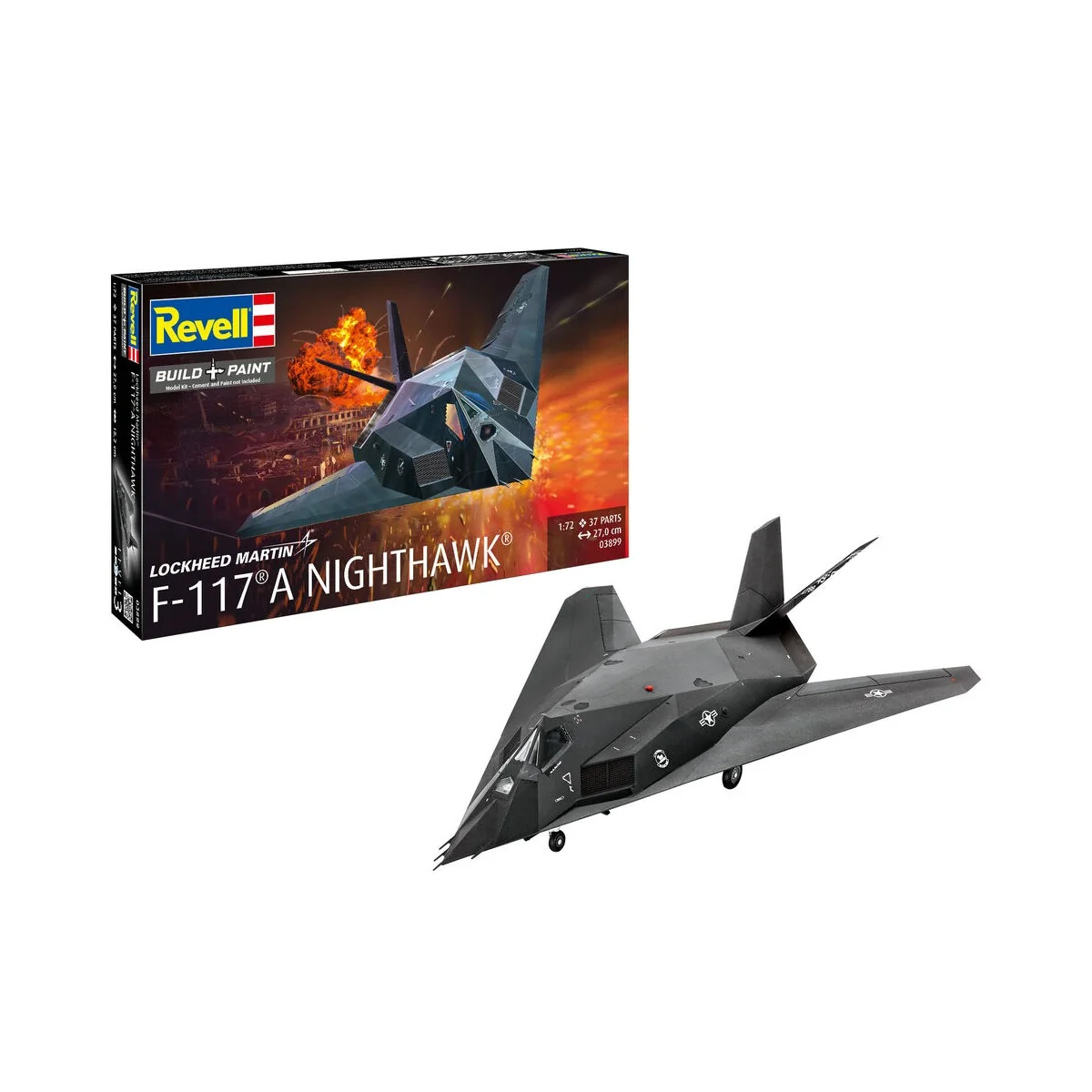 F-117A Nighthawk Stealth Fighter, 1/72 - Revell 03899 F-117A Nighthawk Stealth Fighter, 1/72 - Revell 03899