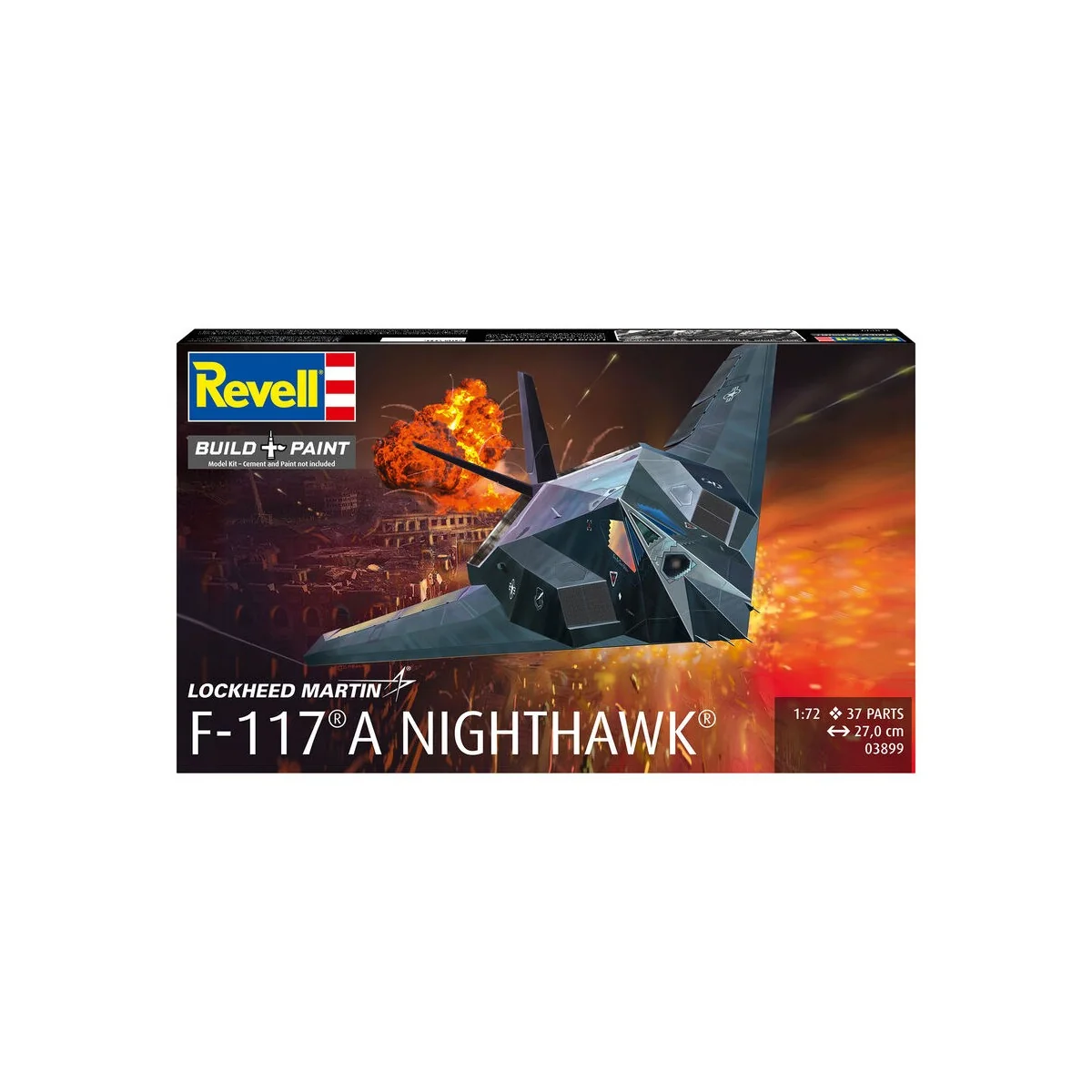 F-117A Nighthawk Stealth Fighter, 1/72 - Revell 03899 F-117A Nighthawk Stealth Fighter, 1/72 - Revell 03899