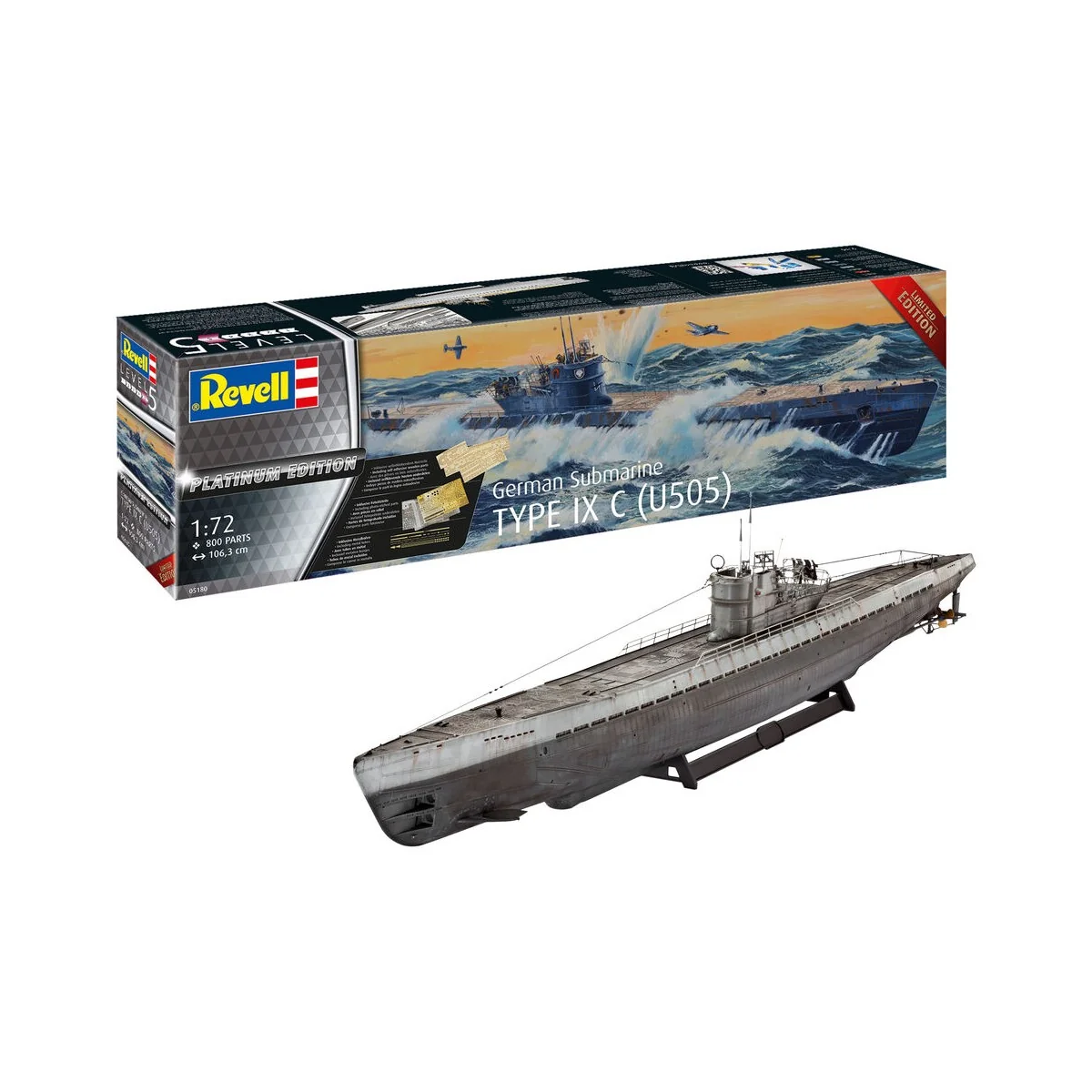 Type IX C, 1/72 - Revell 05180 Type IX C, 1/72 - Revell 05180