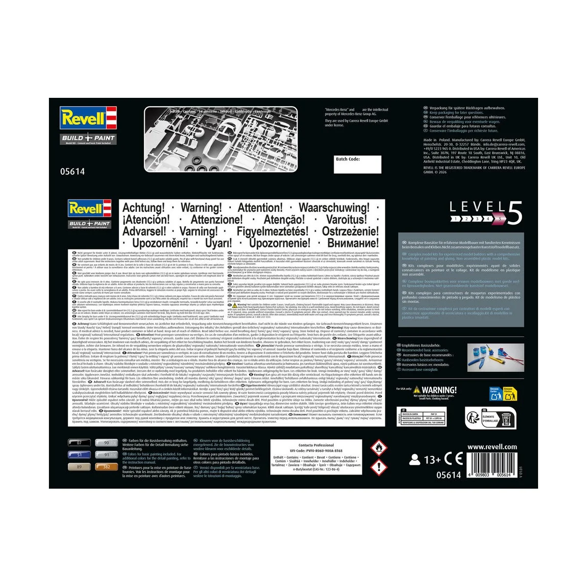 Geschenkset Mercedes-Benz 300 SL 100 Jahre MB, 1/24 - Revell 05614 Geschenkset Mercedes-Benz 300 SL 100 Jahre MB, 1/24 - Revell 05614