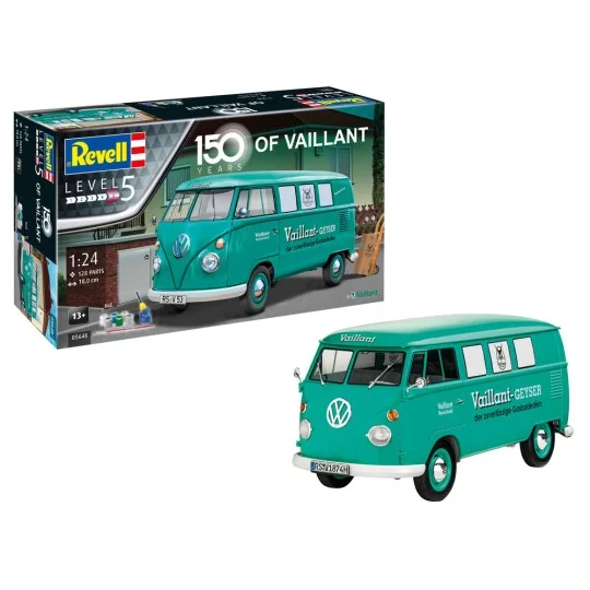 Geschenkset 150 years of Vaillant VW T1 Bus, 1/24 - Revell 05648 Geschenkset 150 years of Vaillant VW T1 Bus, 1/24 - Revell 05648