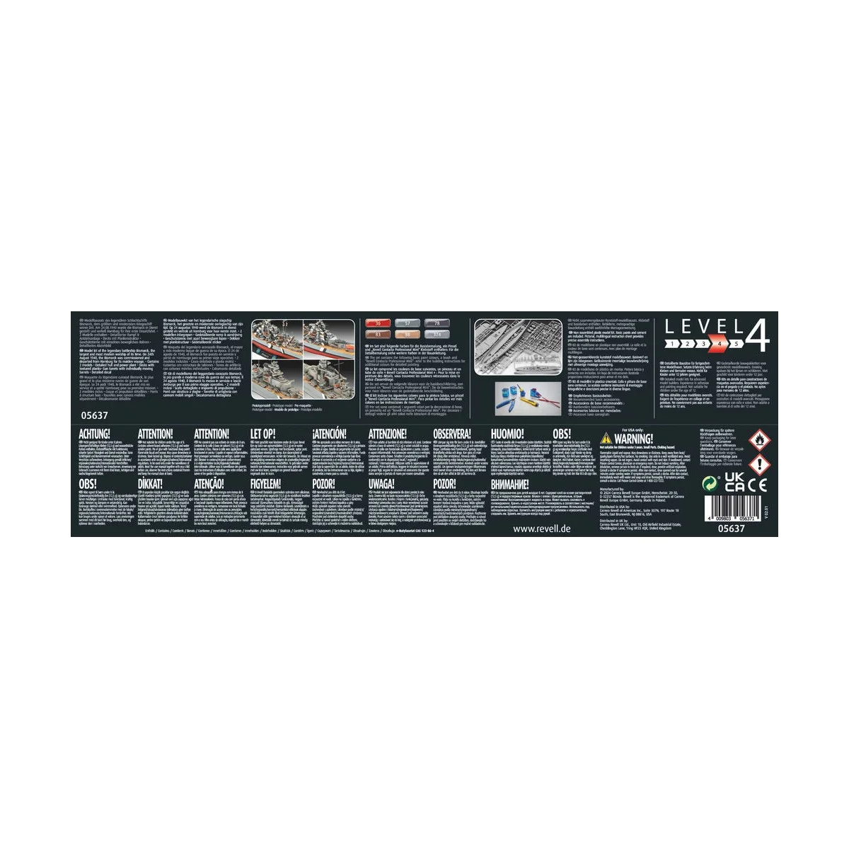 The Legendary Bismarck, 1/700 - Revell 05637 The Legendary Bismarck, 1/700 - Revell 05637