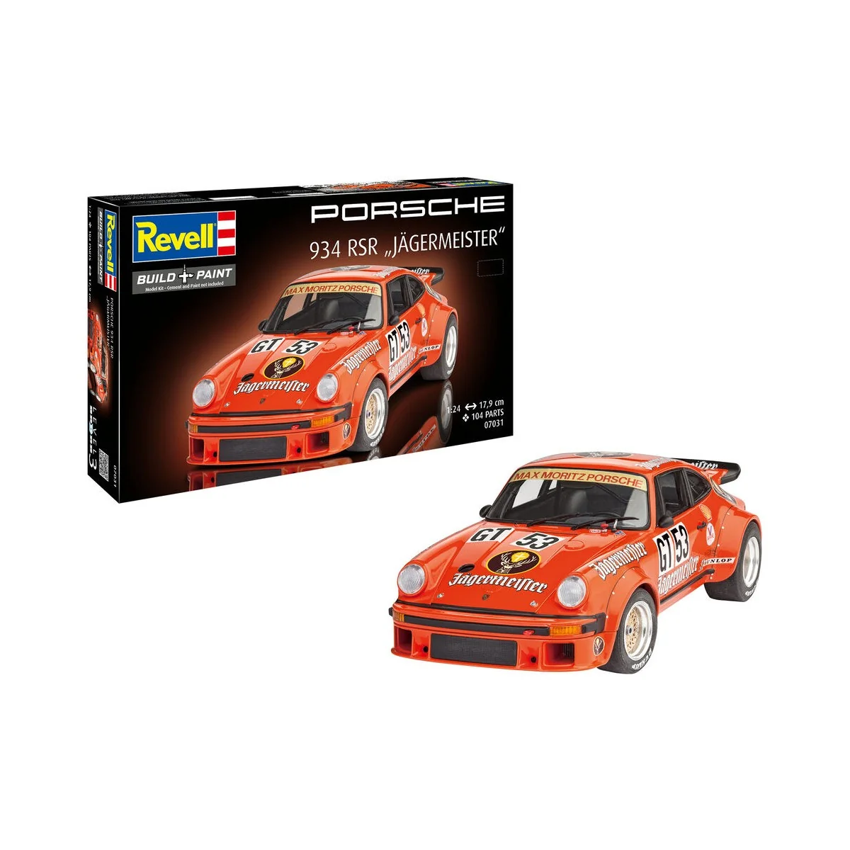 Porsche 934 RSR "Jägermeister, 1/24 - Revell 07031 Porsche 934 RSR "Jägermeister, 1/24 - Revell 07031