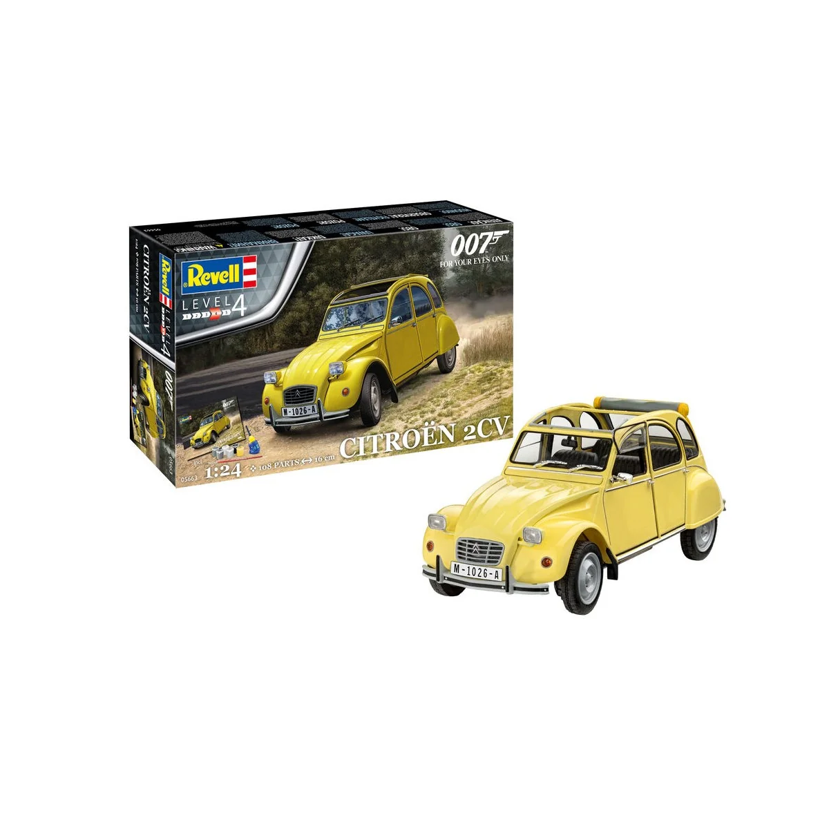Geschenkset James Bond "Citroen 2 CV, 1/24 - Revell 5663