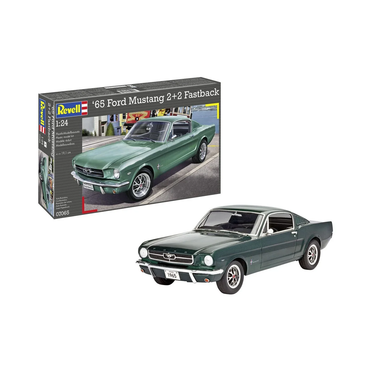 1965 Ford Mustang 2+2 Fastback, 1/24 - Revell 07065 1965 Ford Mustang 2+2 Fastback, 1/24 - Revell 07065
