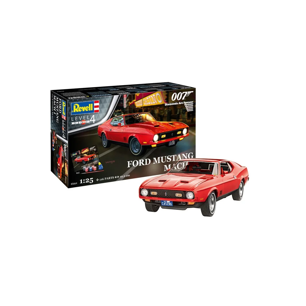 Geschenkset James Bond "Ford Mustang I, 1/25 - Revell 5664 Geschenkset James Bond "Ford Mustang I, 1/25 - Revell 5664