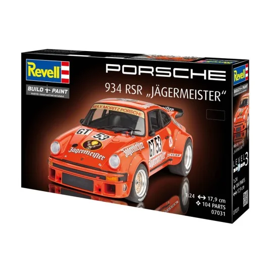 Porsche 934 RSR "Jägermeister, 1/24 - Revell 07031 Porsche 934 RSR "Jägermeister, 1/24 - Revell 07031