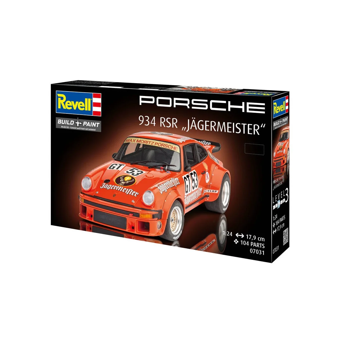Porsche 934 RSR "Jägermeister, 1/24 - Revell 07031 Porsche 934 RSR "Jägermeister, 1/24 - Revell 07031