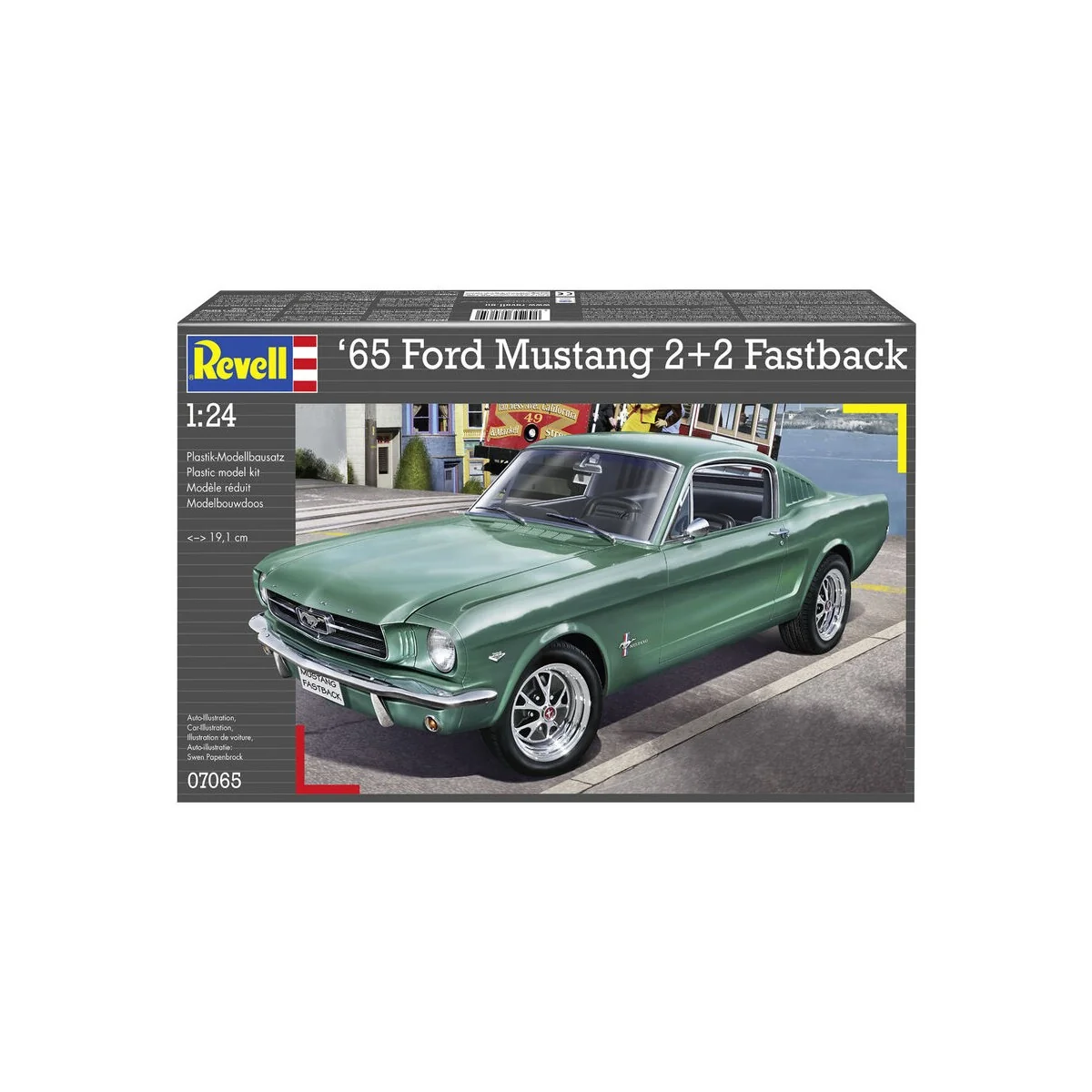 1965 Ford Mustang 2+2 Fastback, 1/24 - Revell 07065 1965 Ford Mustang 2+2 Fastback, 1/24 - Revell 07065