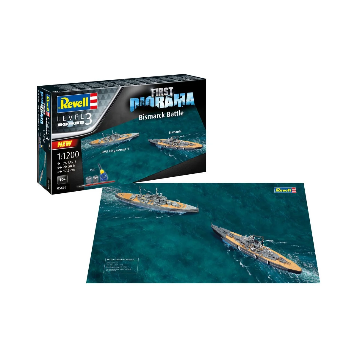 First Diorama Set - Bismarck Battle - Revell 5668