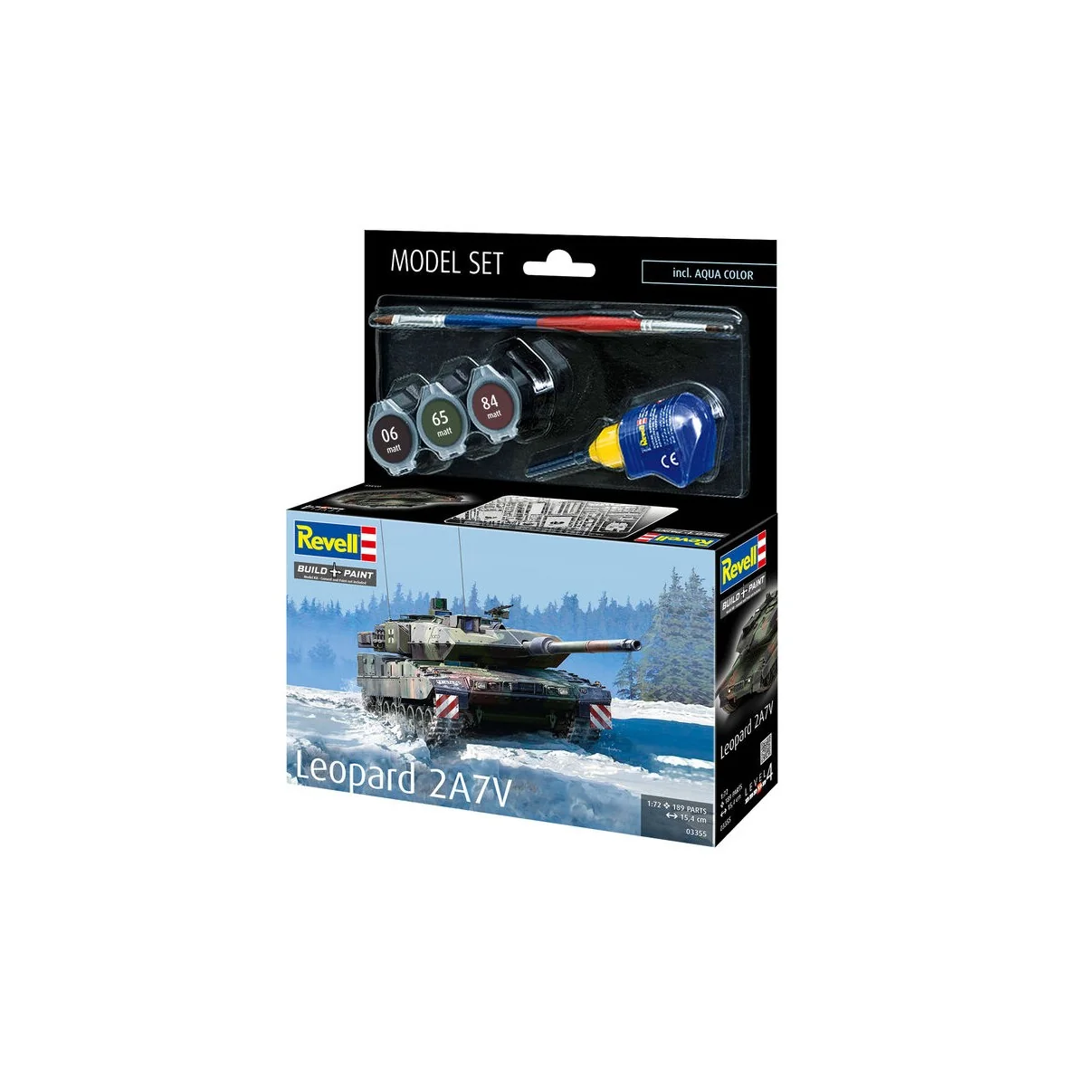 Model Set Leopard 2 A7V, 1/72 - Revell 63355