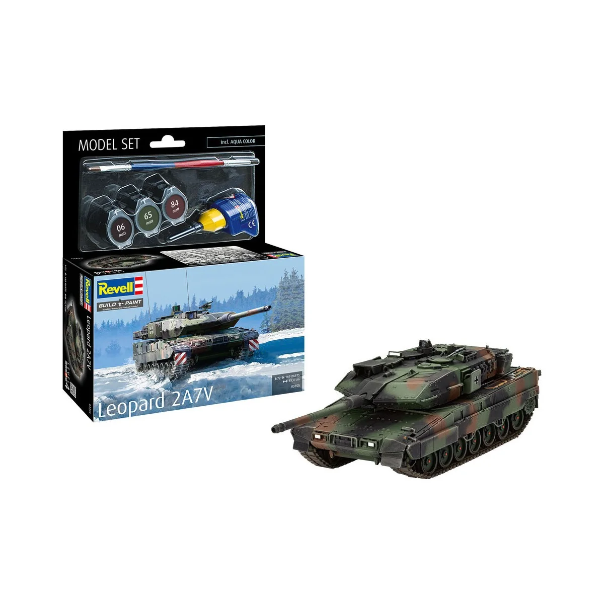 Model Set Leopard 2 A7V, 1/72 - Revell 63355