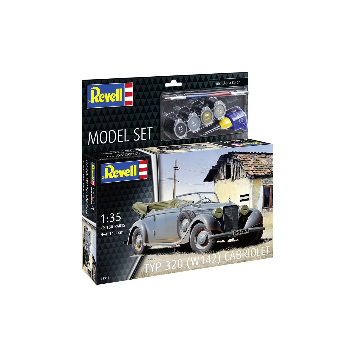 Model Set Typ 320 (W142) Cabriolet, 1/35 - Revell 63354 Model Set Typ 320 (W142) Cabriolet, 1/35 - Revell 63354