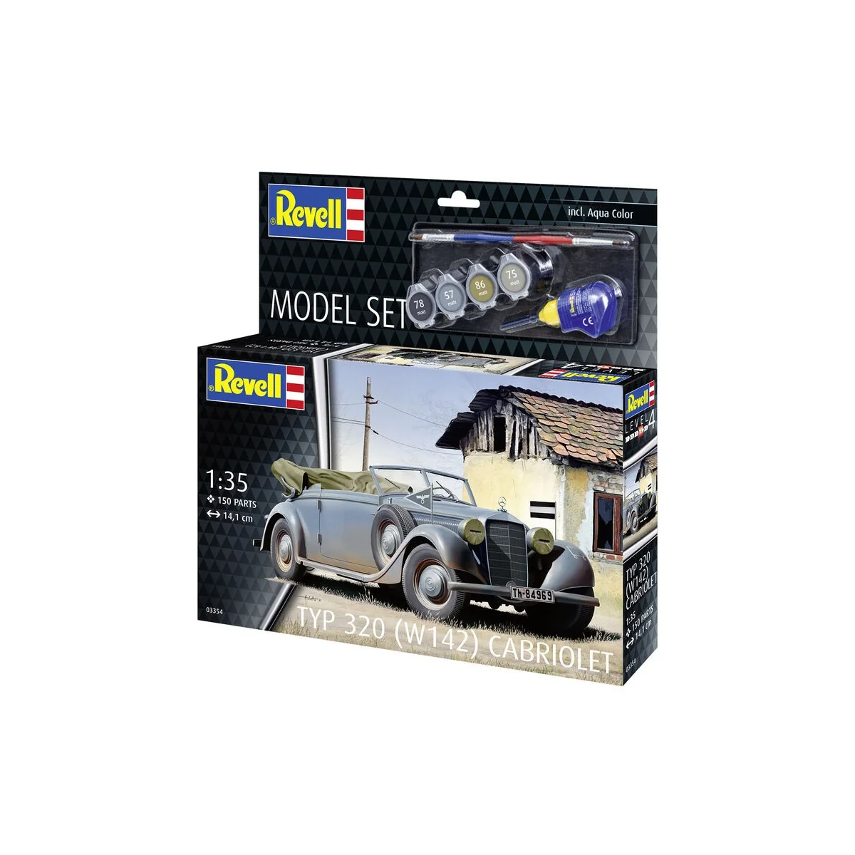 Model Set Typ 320 (W142) Cabriolet, 1/35 - Revell 63354 Model Set Typ 320 (W142) Cabriolet, 1/35 - Revell 63354