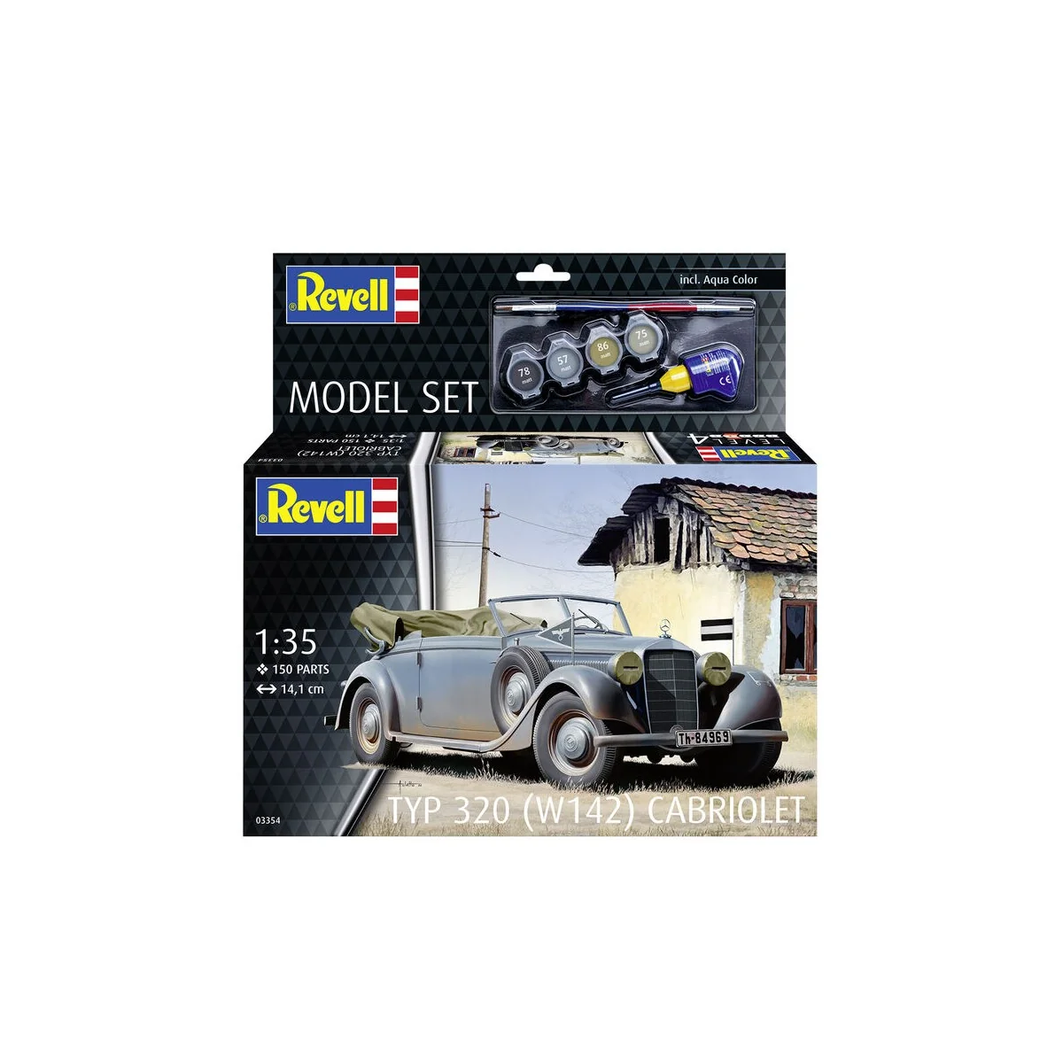 Model Set Typ 320 (W142) Cabriolet, 1/35 - Revell 63354 Model Set Typ 320 (W142) Cabriolet, 1/35 - Revell 63354