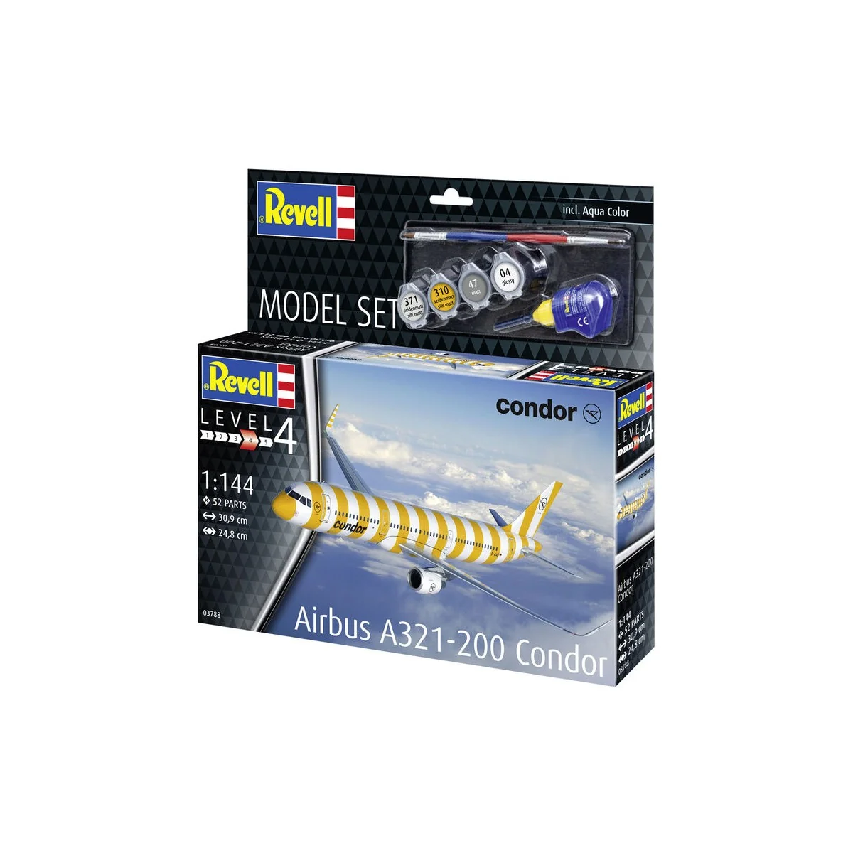Model Set A321 Condor, 1/144 - Revell 63788 Model Set A321 Condor, 1/144 - Revell 63788
