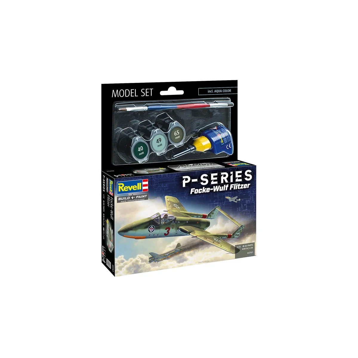Model Set Focke-Wulf TL Jäger Flitzer?- P-Series, 1/72 - Revell 63761 Model Set Focke-Wulf TL Jäger Flitzer?- P-Series, 1/72 - Revell 63761