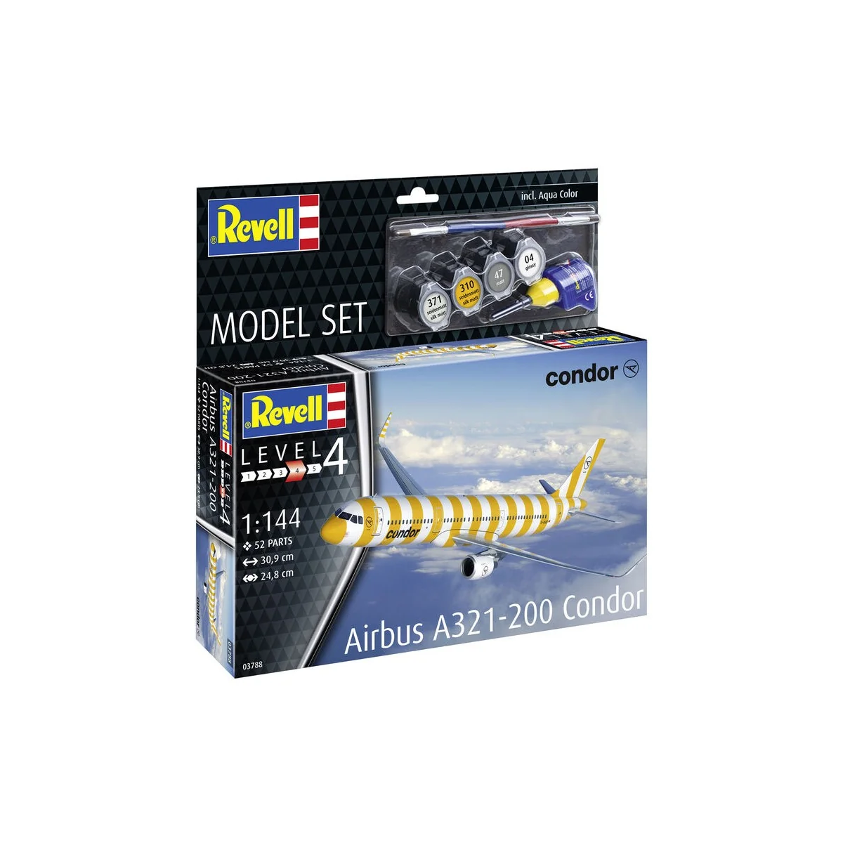 Model Set A321 Condor, 1/144 - Revell 63788 Model Set A321 Condor, 1/144 - Revell 63788