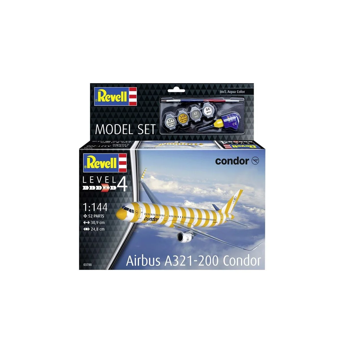 Model Set A321 Condor, 1/144 - Revell 63788 Model Set A321 Condor, 1/144 - Revell 63788