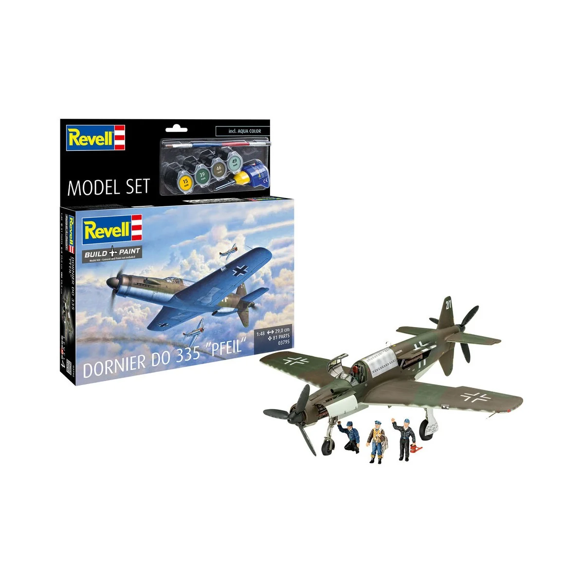 Model Set Do335 Pfeil, 1/48 - Revell 63795 Model Set Do335 Pfeil, 1/48 - Revell 63795