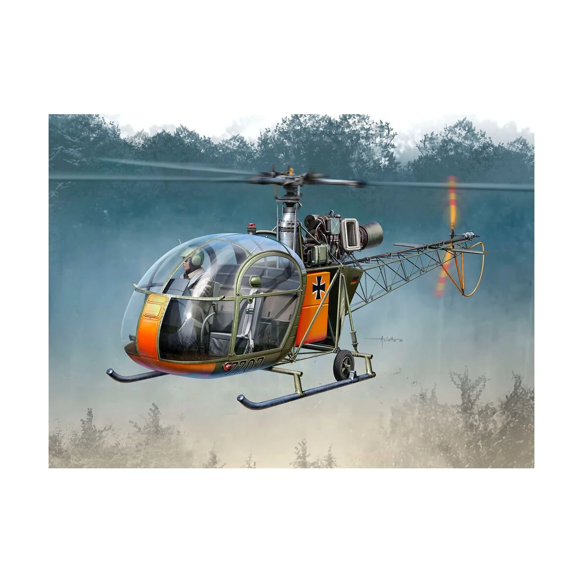 Model Set Alouette II, 1/32 - Revell 63804 Model Set Alouette II, 1/32 - Revell 63804
