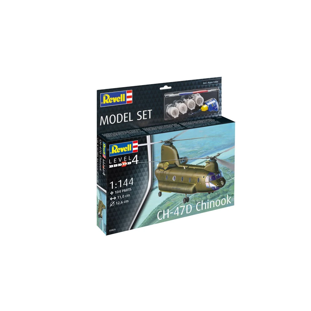 Model Set CH-47D Chinook, 1/144 - Revell 63825 Model Set CH-47D Chinook, 1/144 - Revell 63825