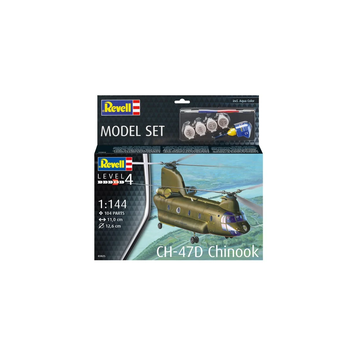 Model Set CH-47D Chinook, 1/144 - Revell 63825 Model Set CH-47D Chinook, 1/144 - Revell 63825