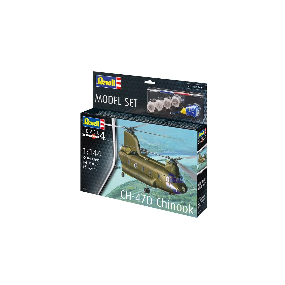 Model Set CH-47D Chinook, 1/144 - Revell 63825 Model Set CH-47D Chinook, 1/144 - Revell 63825