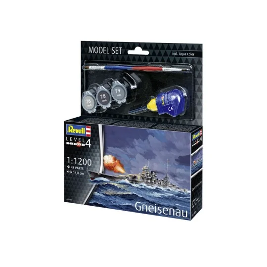 Model Set Gneisenau, 1/1200 - Revell 65181 Model Set Gneisenau, 1/1200 - Revell 65181