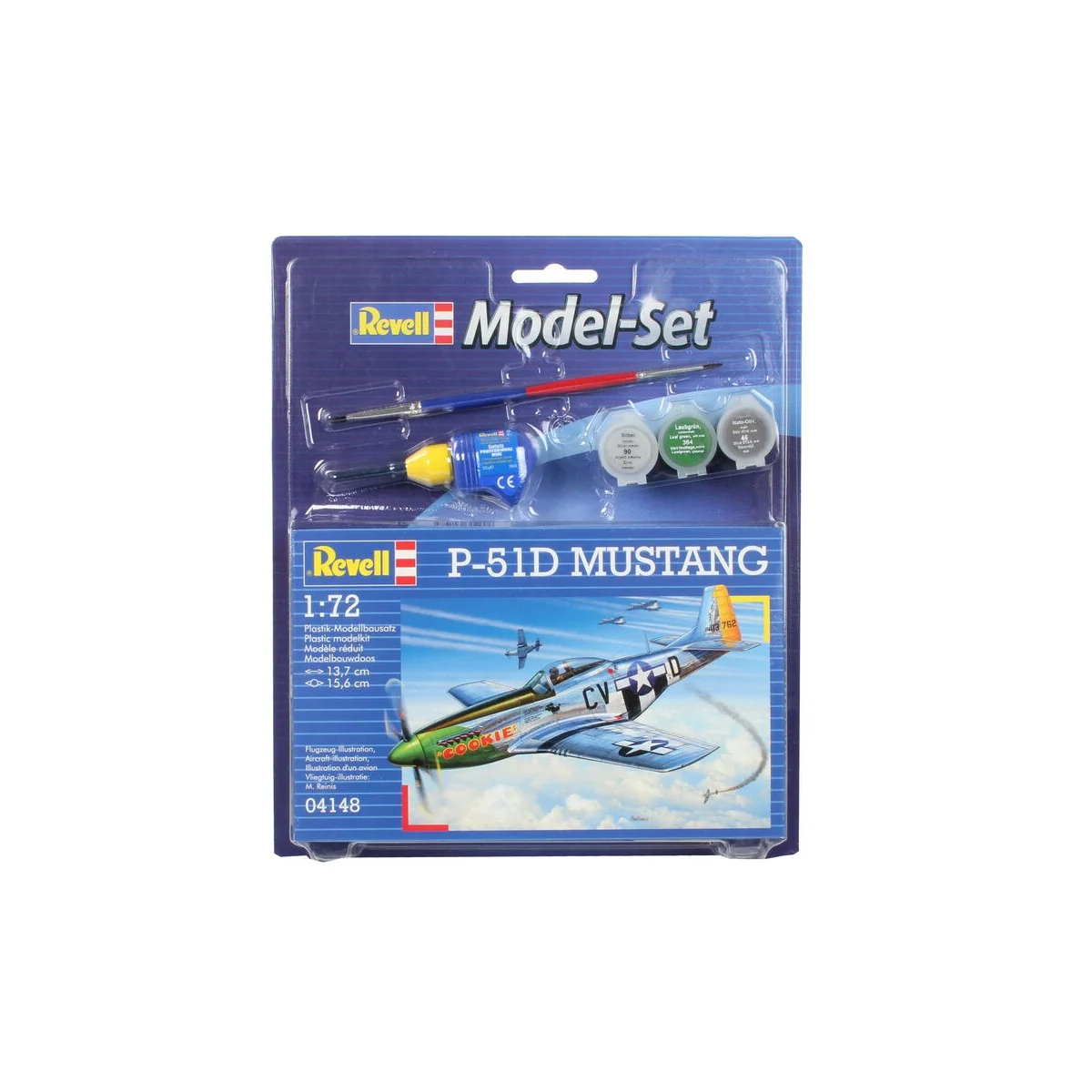 Model Set P-51D Mustang, 1/72 - Revell 64148 Model Set P-51D Mustang, 1/72 - Revell 64148