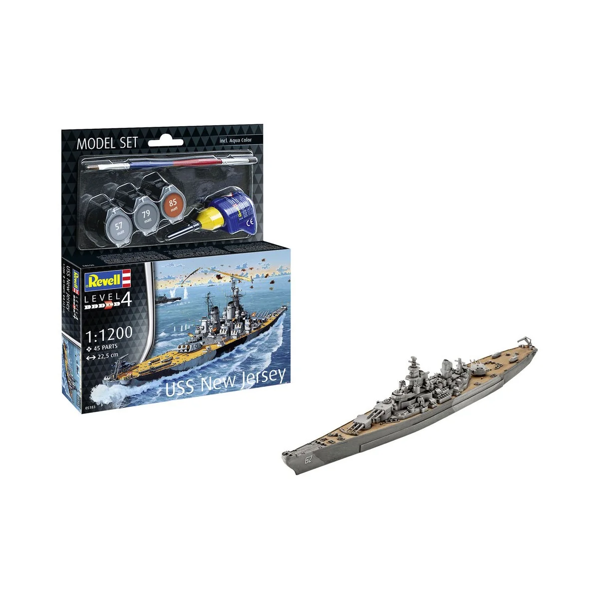 Model Set USS New Jersey, 1/1200 - Revell 65183 Model Set USS New Jersey, 1/1200 - Revell 65183