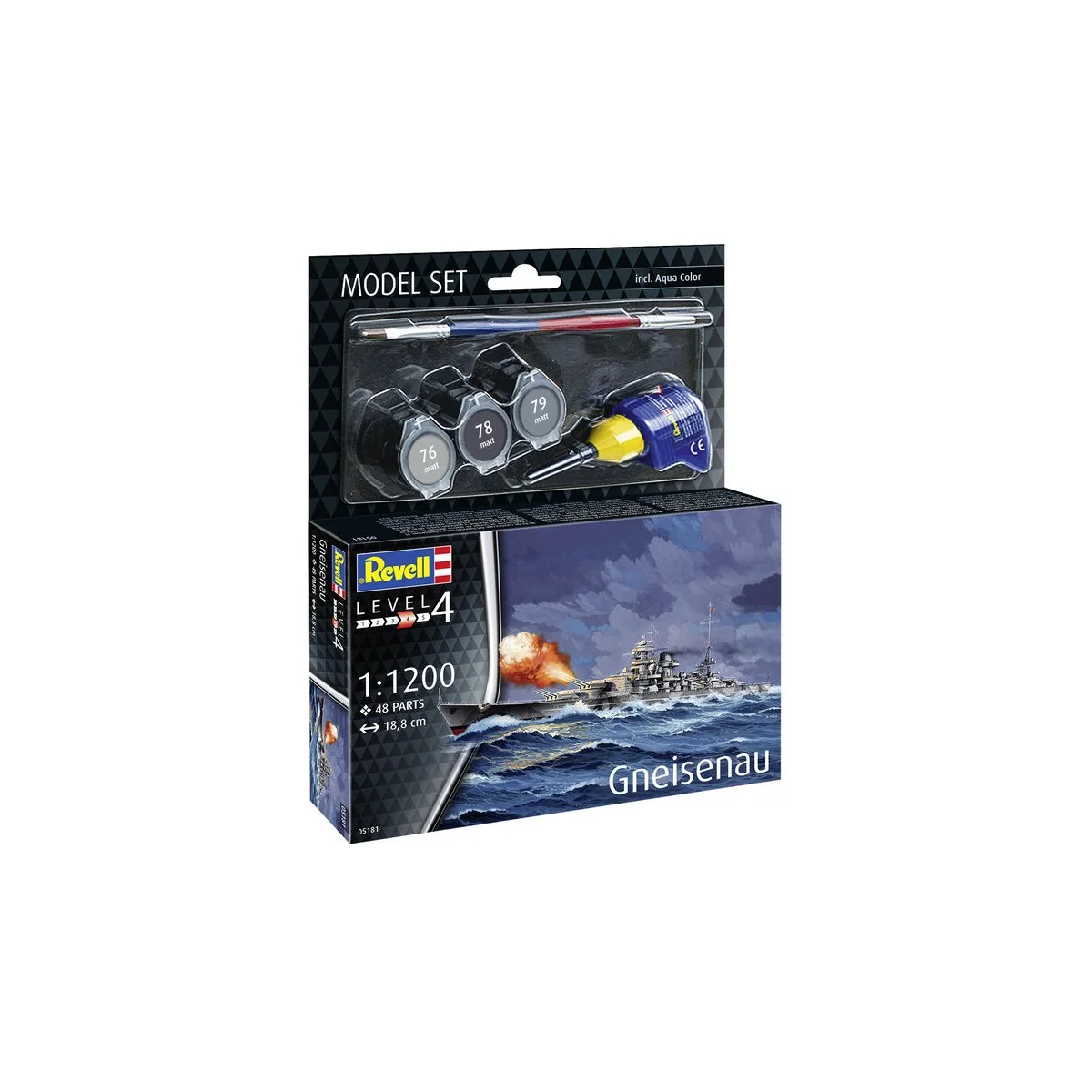 Model Set Gneisenau, 1/1200 - Revell 65181 Model Set Gneisenau, 1/1200 - Revell 65181