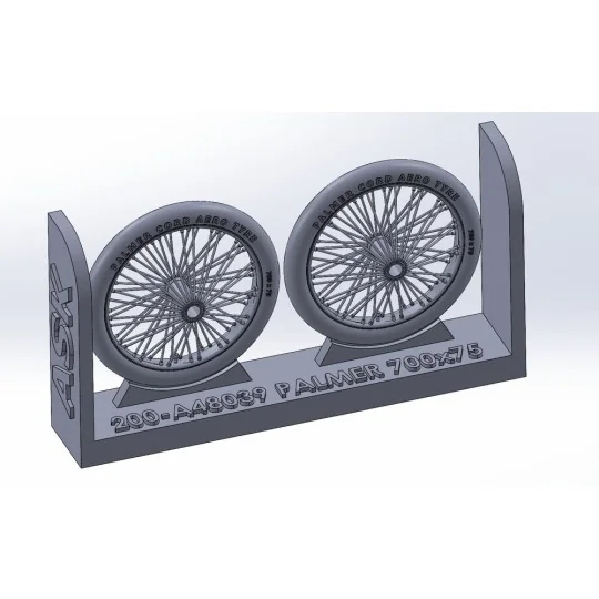 Palmer 700 x 85 wheels, UK WWI, for Sopwith Camel, Sopwith Pup, Sop... Palmer 700 x 85 wheels, UK WWI, for Sopwith Camel, Sopwith Pup, Sop...