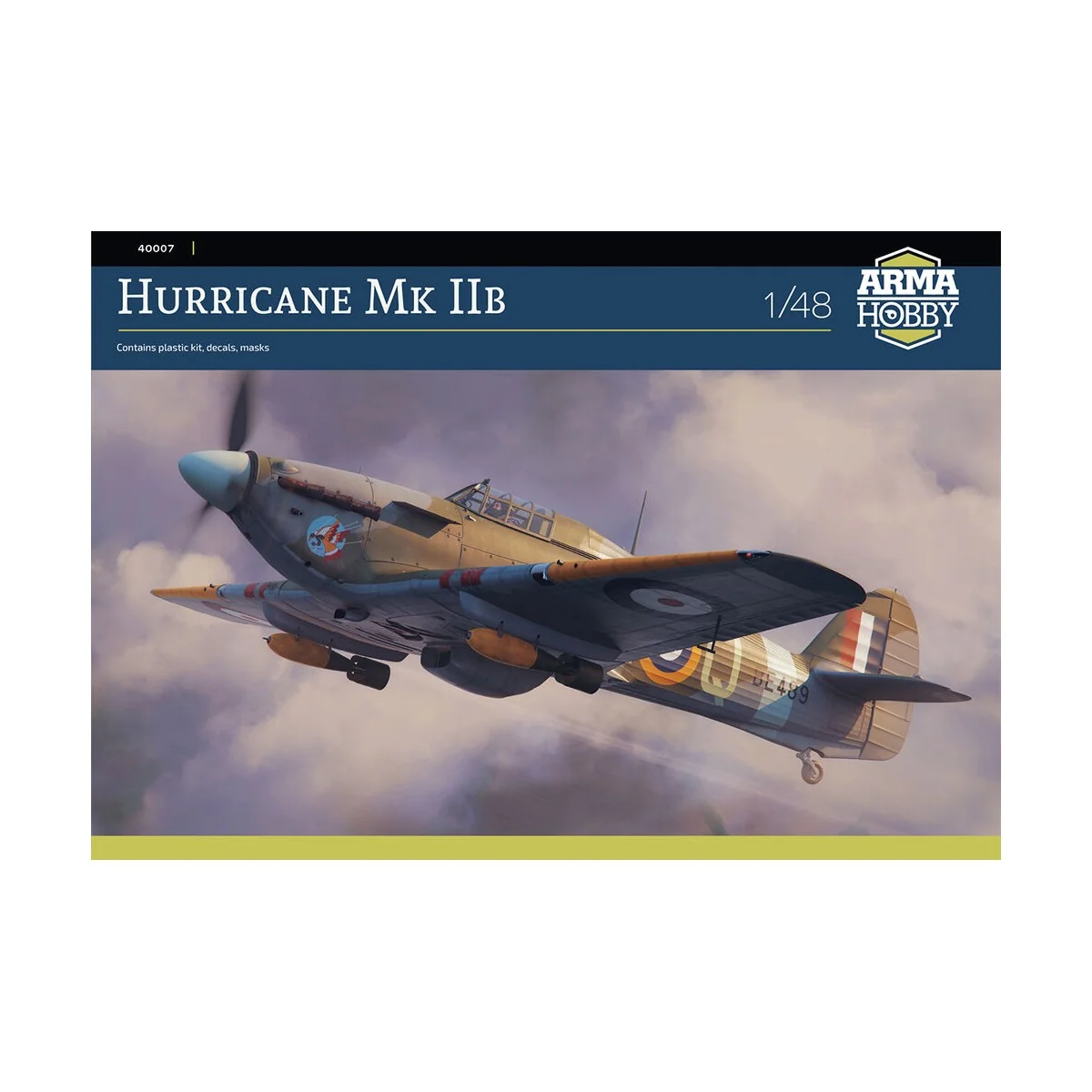Hurricane Mk IIb, 1/48 - Arma Hobby 40007 Hurricane Mk IIb, 1/48 - Arma Hobby 40007