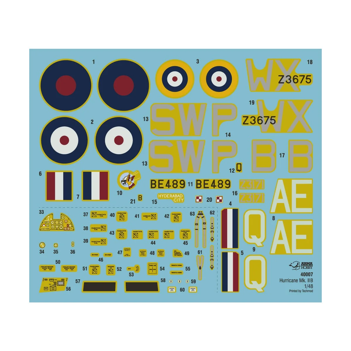 Hurricane Mk IIb, 1/48 - Arma Hobby 40007 Hurricane Mk IIb, 1/48 - Arma Hobby 40007