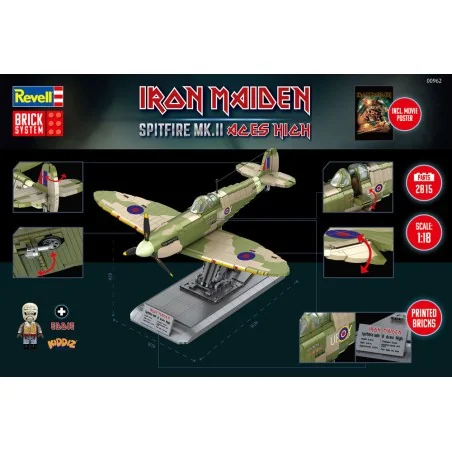 Iron Maiden Spitfire MK.II Aces High - Brick System, 1/18 - Revell ...