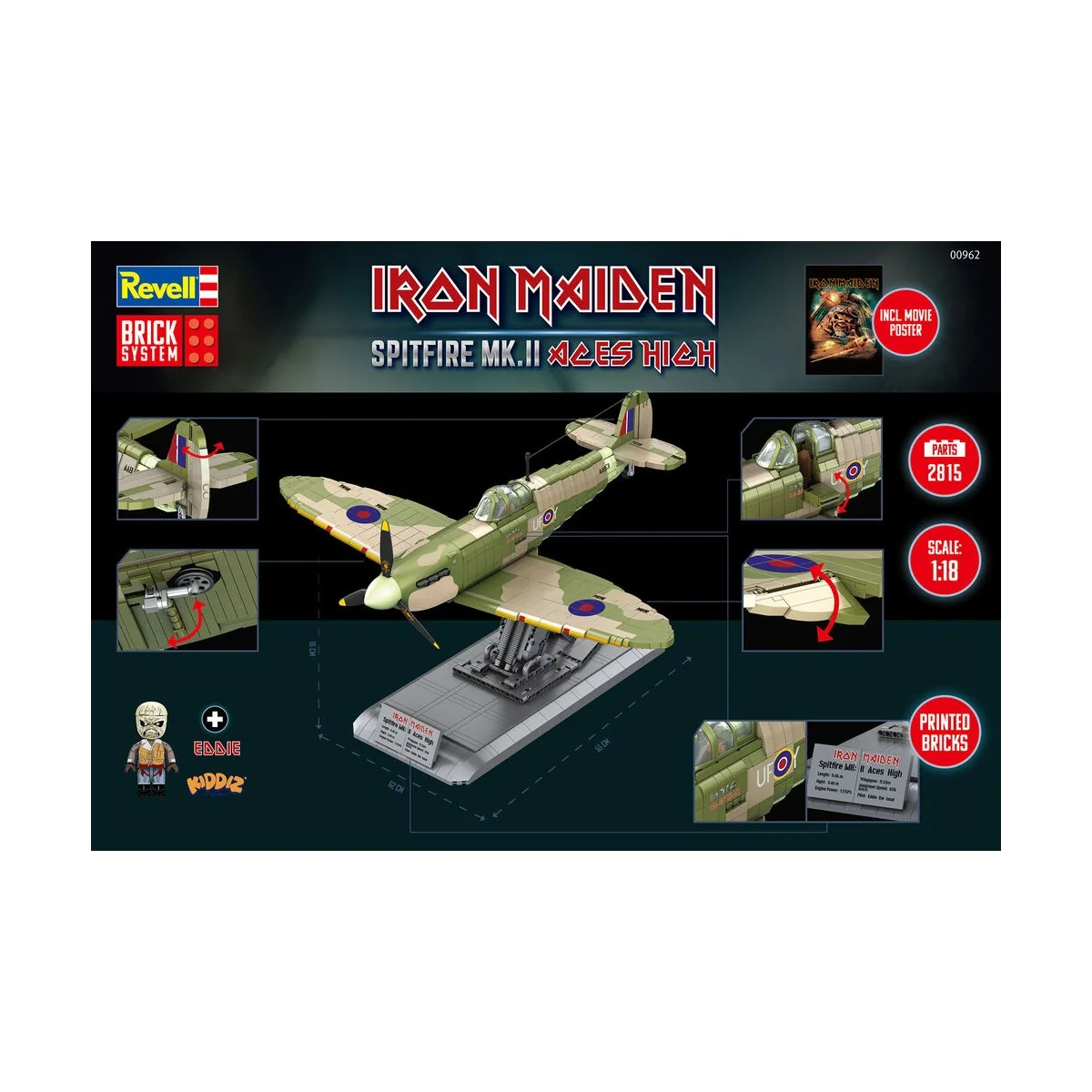 Iron Maiden Spitfire MK.II Aces High - Brick System, 1/18 - Revell ...