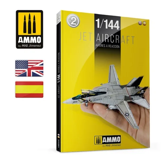 Jet Aircraft 1/144 (English, Castellano) - AMMO by MIG Jimenez A.MI... Jet Aircraft 1/144 (English, Castellano) - AMMO by MIG Jimenez A.MI...