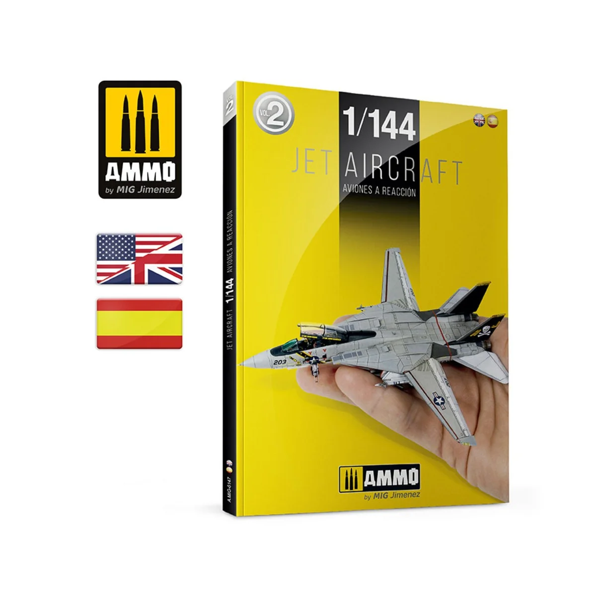 Jet Aircraft 1/144 (English, Castellano) - AMMO by MIG Jimenez A.MI... Jet Aircraft 1/144 (English, Castellano) - AMMO by MIG Jimenez A.MI...
