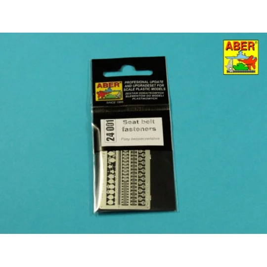 Seat belt fasteners, 1/24 - Aber Models 24001 Seat belt fasteners, 1/24 - Aber Models 24001