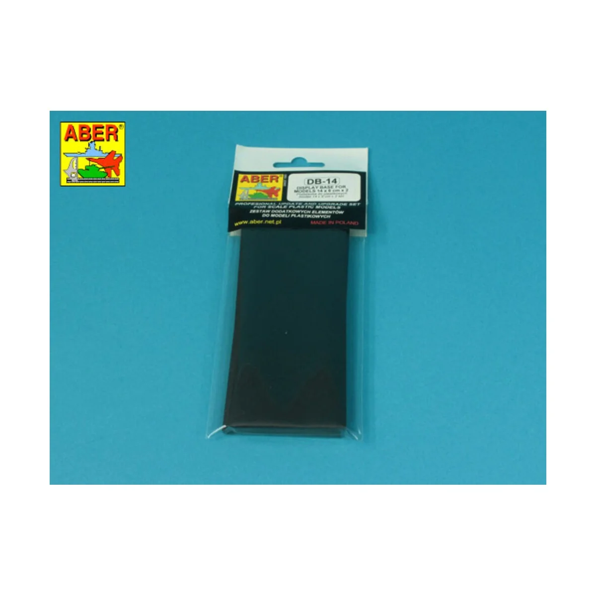 DISPLAY BASE FOR MODELS 14 x 6 cm x 2 pcs. - Aber Models DB-14 DISPLAY BASE FOR MODELS 14 x 6 cm x 2 pcs. - Aber Models DB-14