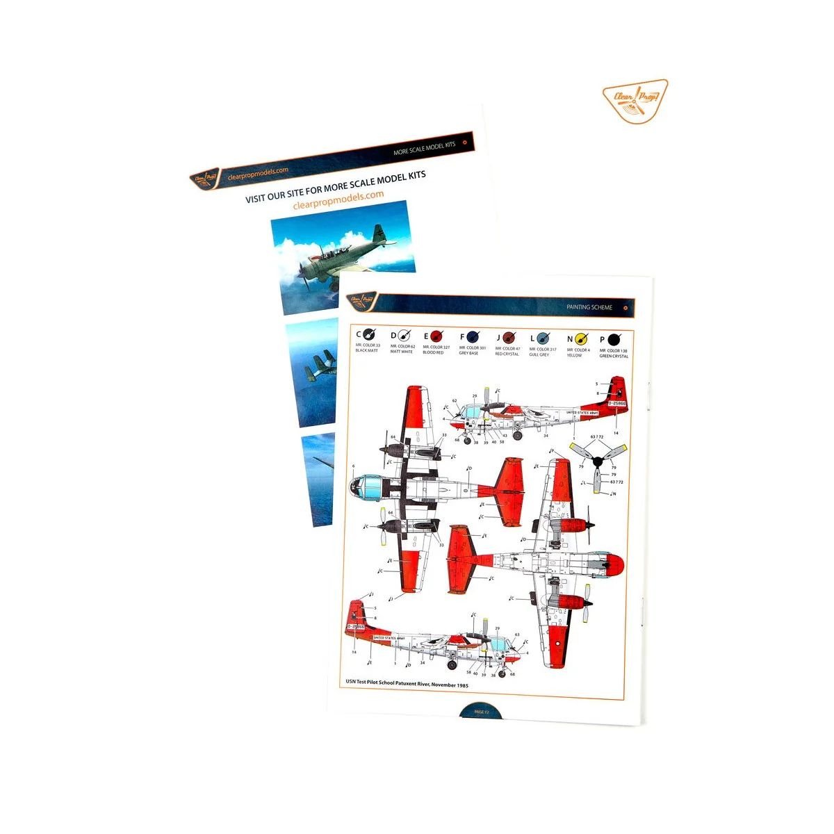 OV-1B Mohawk Pilot School, 1/144 - Clear Prop Models CP144008 OV-1B Mohawk Pilot School, 1/144 - Clear Prop Models CP144008