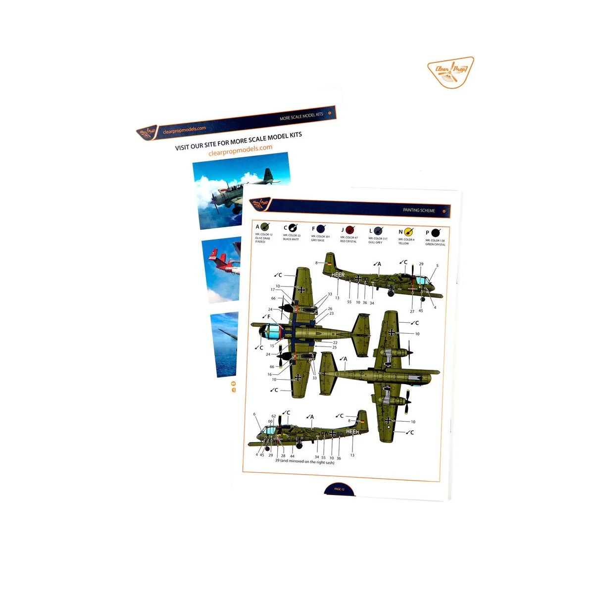 OV-1B Mohawk With SLAR unit, 1/144 - Clear Prop Models CP144009 OV-1B Mohawk With SLAR unit, 1/144 - Clear Prop Models CP144009