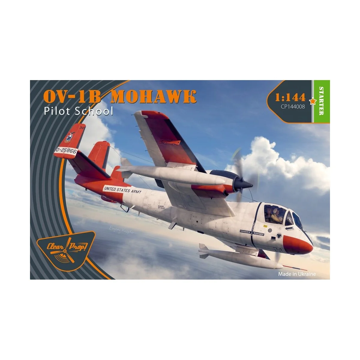 OV-1B Mohawk Pilot School, 1/144 - Clear Prop Models CP144008 OV-1B Mohawk Pilot School, 1/144 - Clear Prop Models CP144008