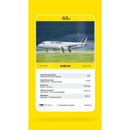 A320 AF, 1/125 - Heller 80448 A320 AF, 1/125 - Heller 80448